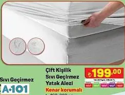 ÇİFT KİŞİLİK SIVI GEÇİRMEZ YATAK ALEZİ ÇİFT KİŞİLİK SIVI GEÇİRMEZ YATAK ALEZİ